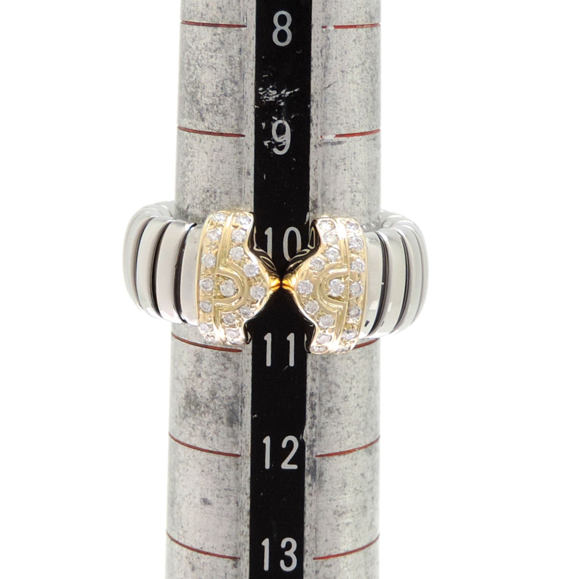 Bvlgari Bvlgari Parentesi Tubogas Diamond Ring, Size M, 750 Yellow Gold, 10.5 Size ONE SIZE - 6 Thumbnail