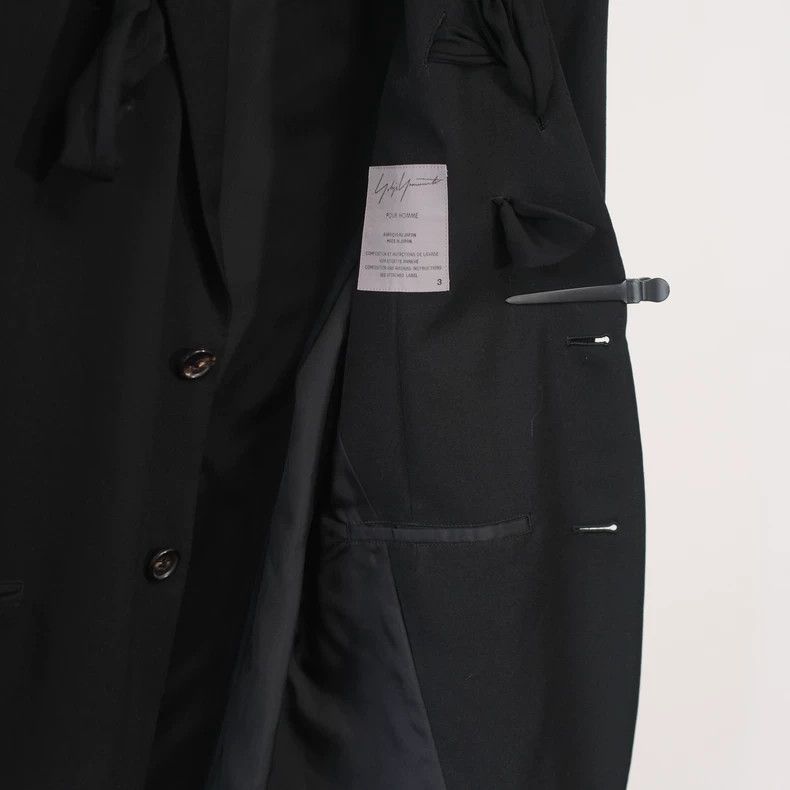 Yohji Yamamoto Yohji Yamamoto 06AW Silk Ribbon Blazer Size US M / EU 48-50 / 2 - 6 Thumbnail