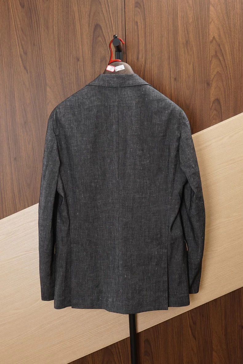 Brunello Cucinelli Brunello Cucinelli Denim Blazer Size US L / EU 52-54 / 3 - 3 Thumbnail