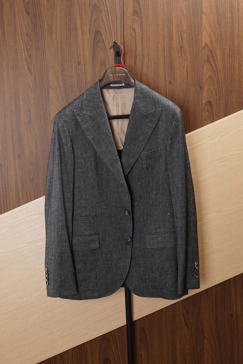 Brunello Cucinelli Brunello Cucinelli Denim Blazer Size US L / EU 52-54 / 3 - 2 Thumbnail