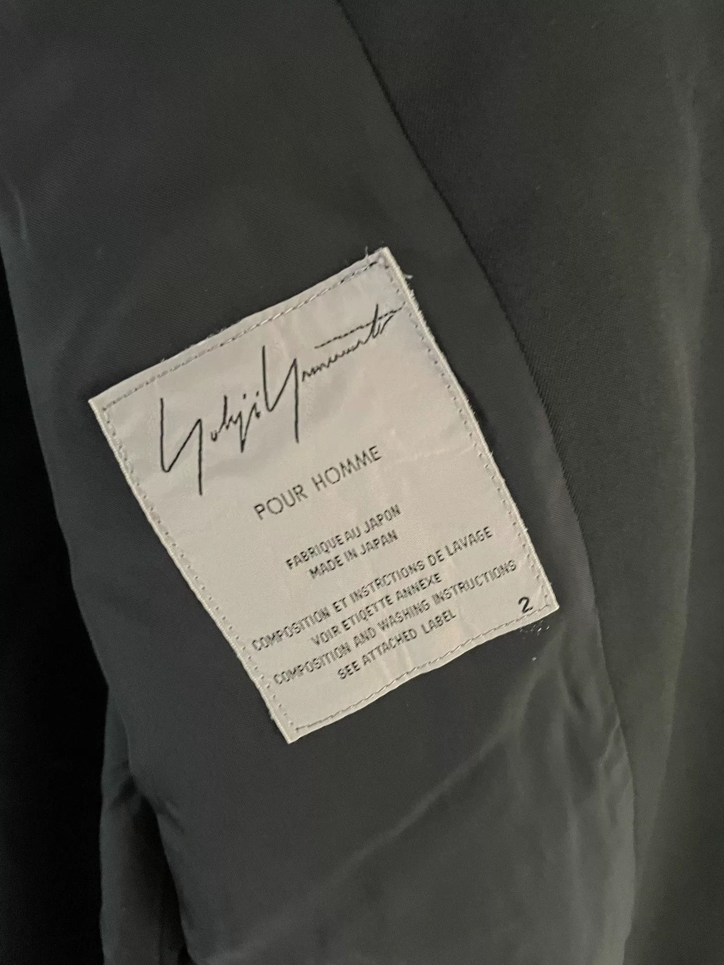 Yohji Yamamoto Yohji Yamamoto Pour Homme 04AW Wool Coat Size US S / EU 44-46 / 1 - 5 Thumbnail