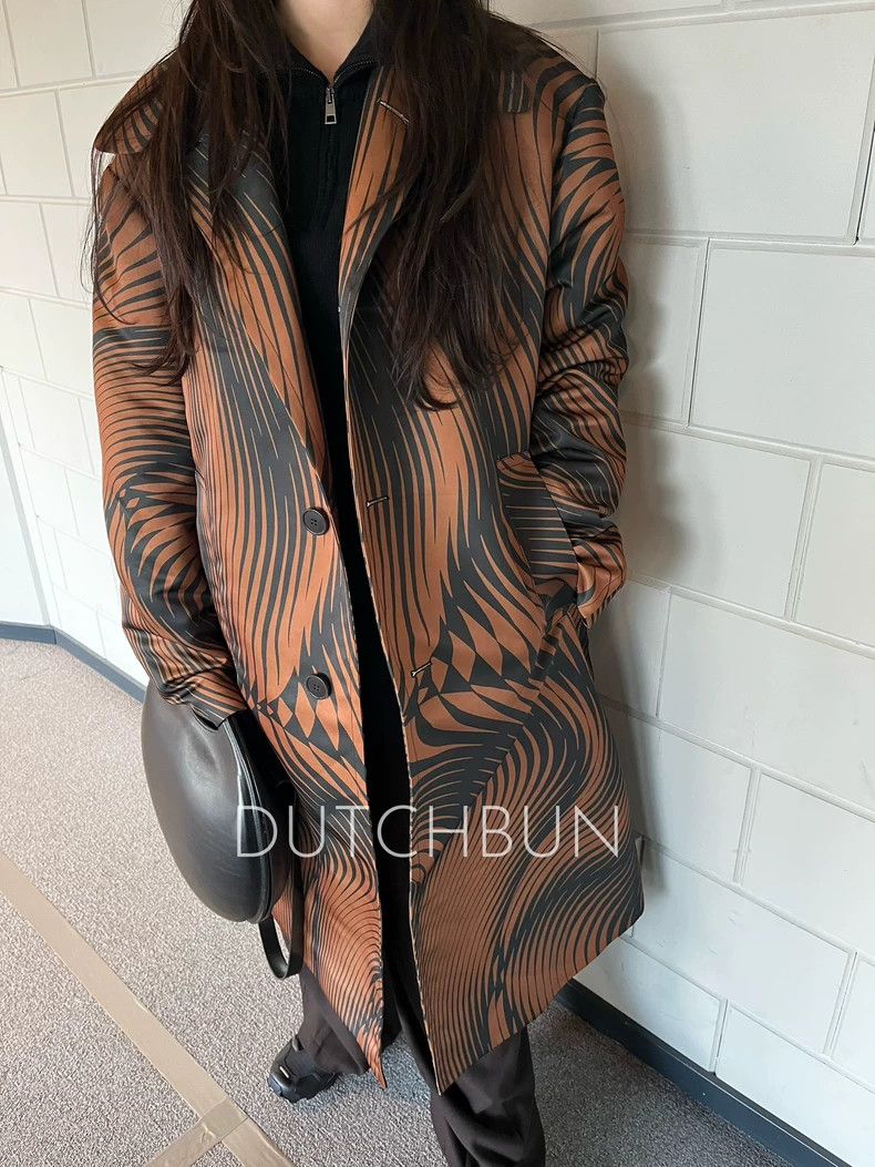 Dries Van Noten Dries Van Noten Stripe Print Coat Archive Size US L / EU 52-54 / 3 - 3 Thumbnail