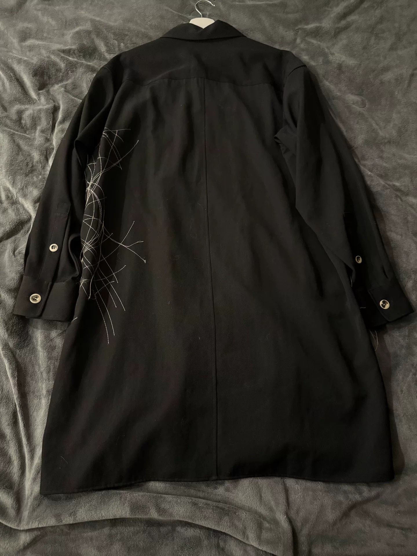 Yohji Yamamoto Yohji Yamamoto 19AW Wool Fringe Shirt Size US XS / EU 42 / 0 - 4 Thumbnail