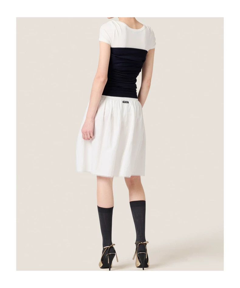Miu Miu Miu Miu Blue Off-Shoulder Wool Top Size US M / EU 48-50 / 2 - 4 Thumbnail