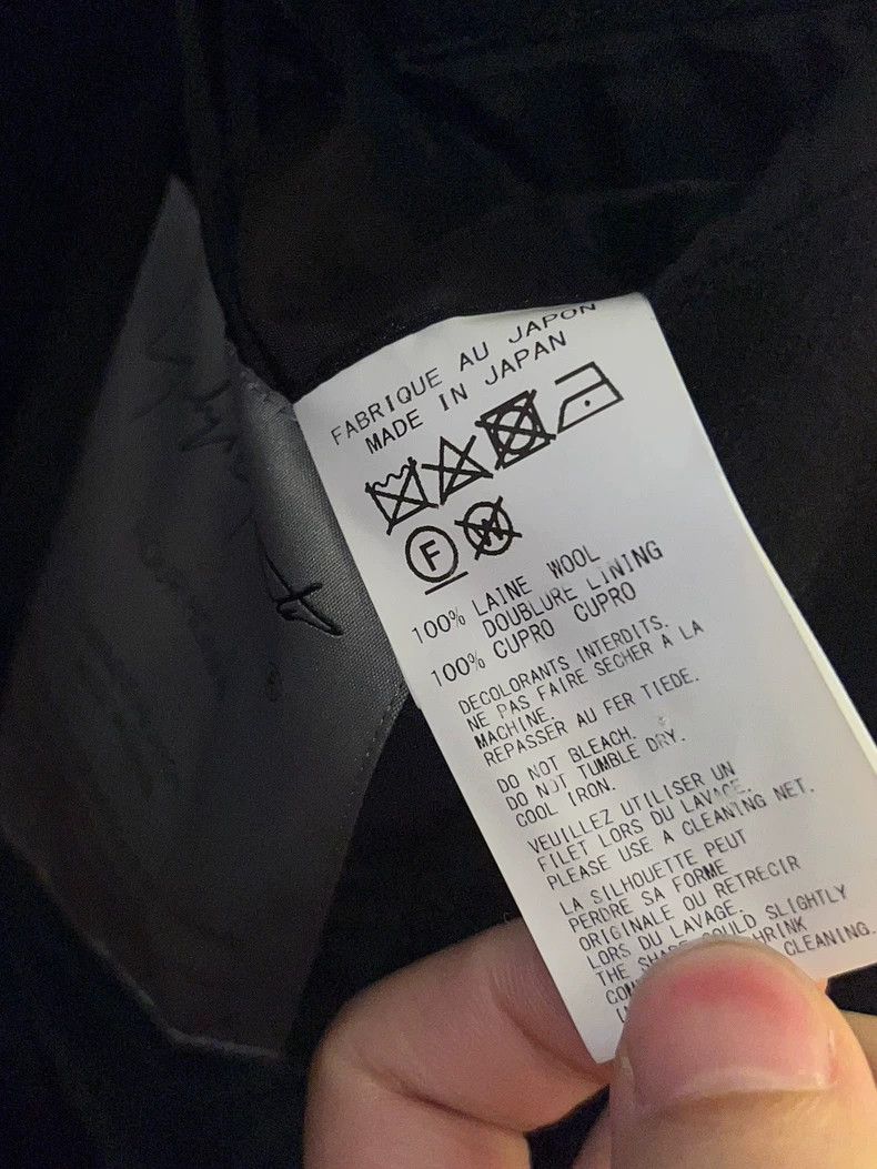 Yohji Yamamoto Yohji Yamamoto 23AW Flannel Wool Coat Size US XS / EU 42 / 0 - 4 Thumbnail