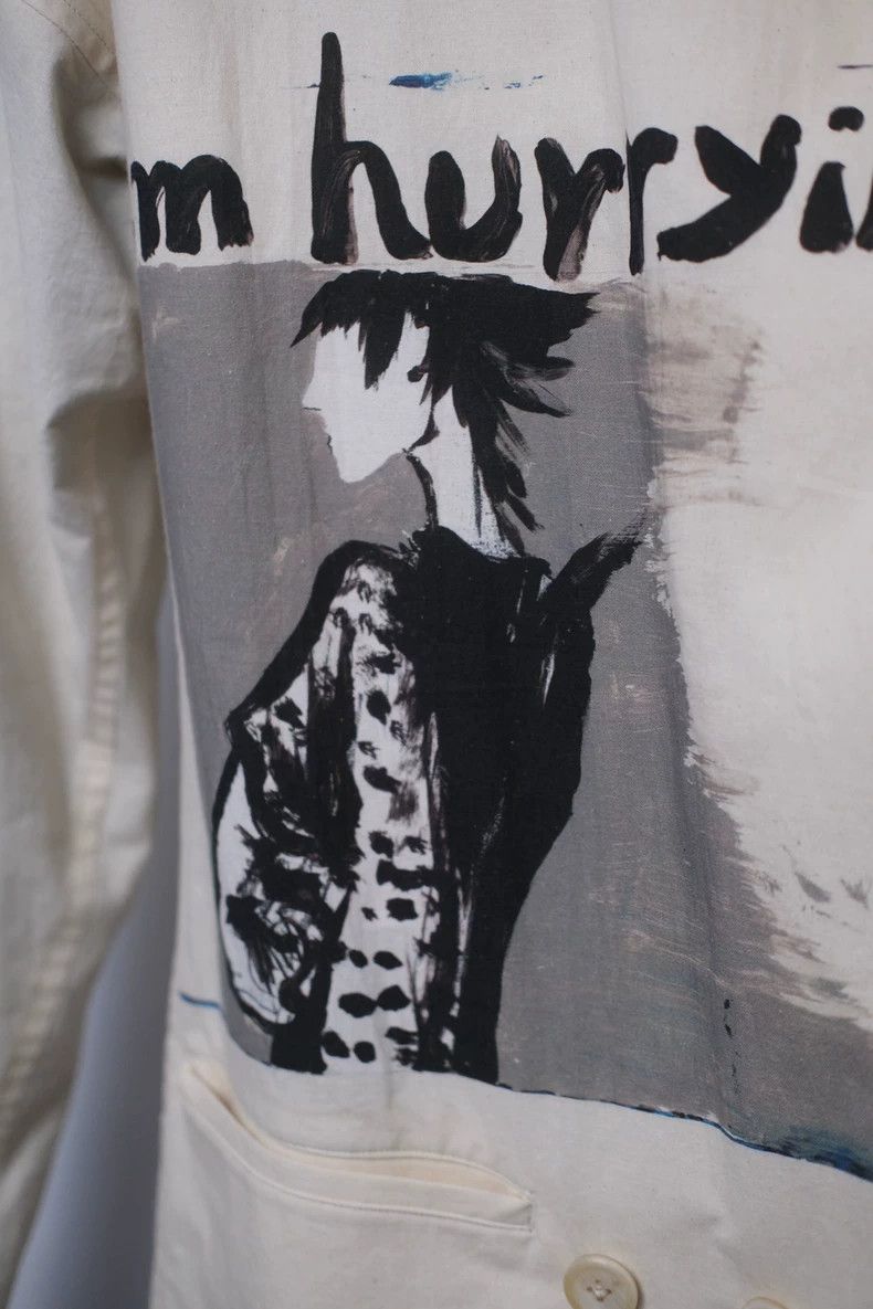 Yohji Yamamoto Yohji Yamamoto 17SS Hand-painted Blazer Size US M / EU 48-50 / 2 - 4 Thumbnail