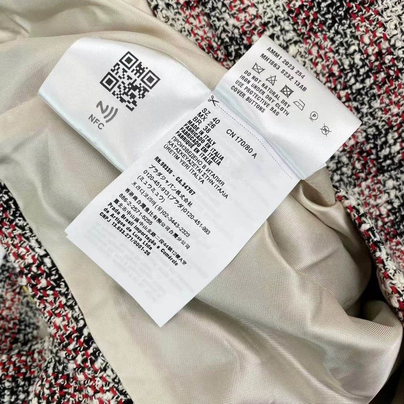 Miu Miu MiuMiu 23SS Logo Tweed Wool Jacket Size US M / EU 48-50 / 2 - 4 Thumbnail