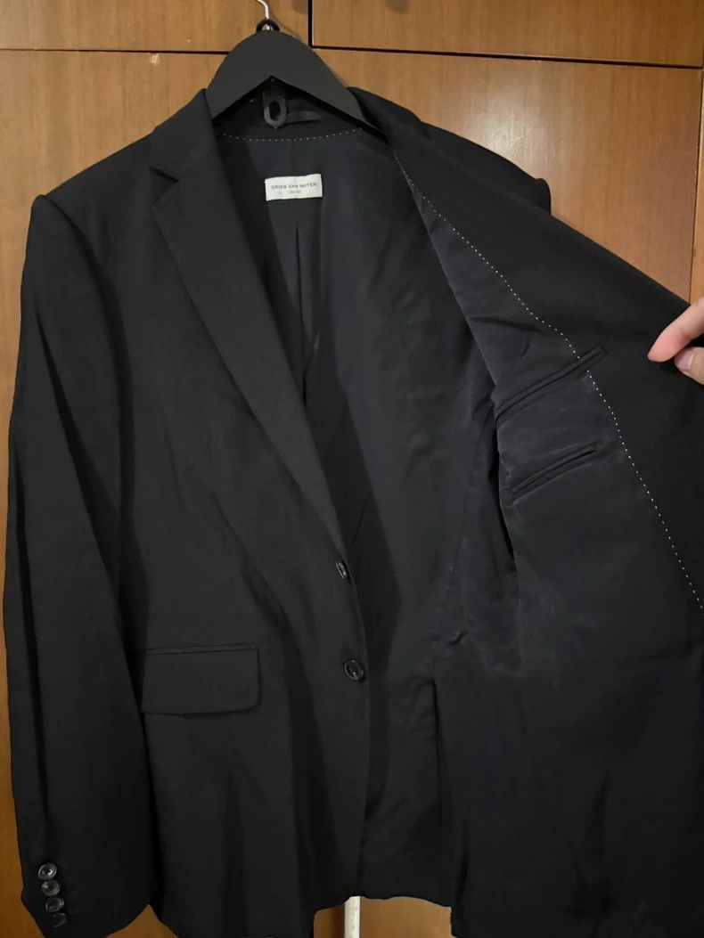 Dries Van Noten Dries Van Noten Black Men's Blazer Size US L / EU 52-54 / 3 - 3 Thumbnail