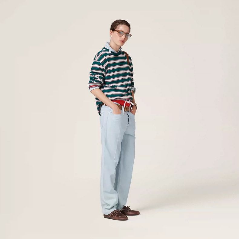 Miu Miu Miu Miu Light Blue Denim Jeans Size 28 Size US 28 / EU 44 - 2 Thumbnail