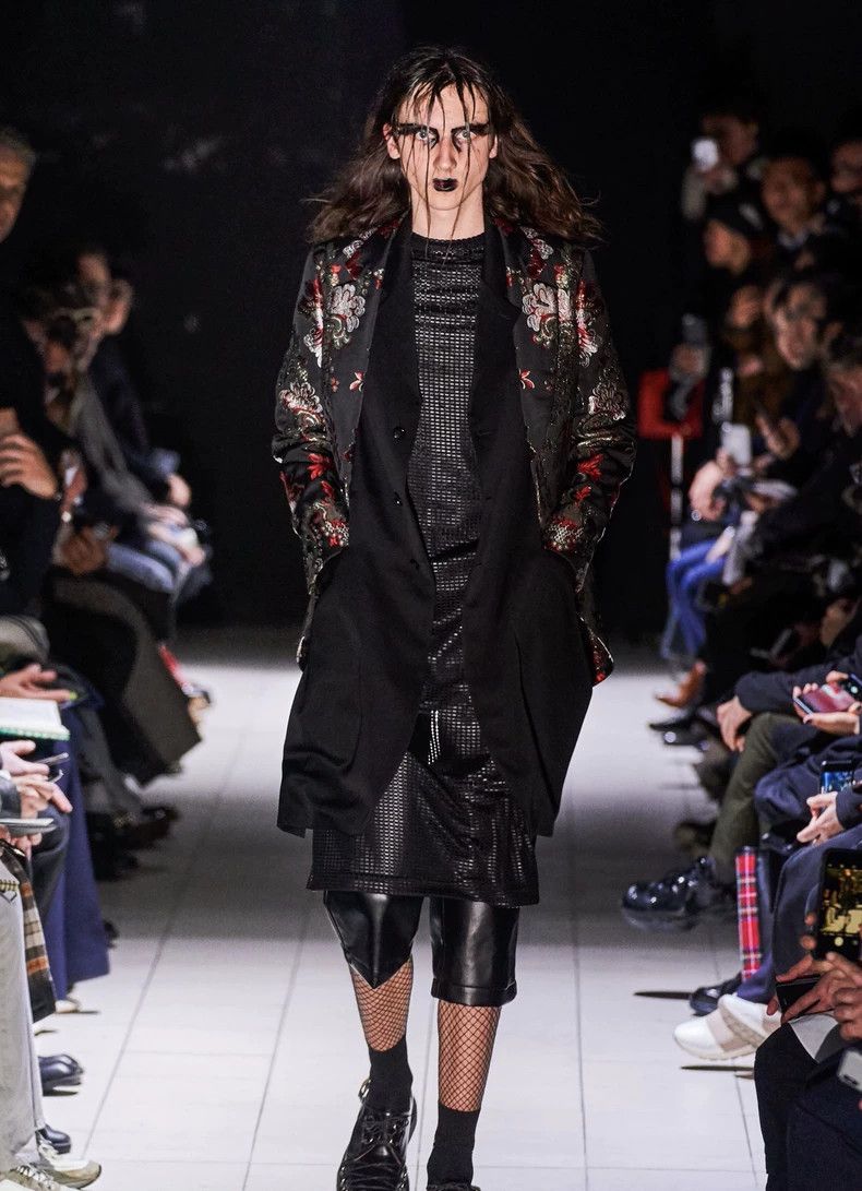 Comme des Garcons COMME des GARCONS HOMME PLUS Embroidered Double-Layer Long Blazer Size US XXS / EU 40 - 9 Thumbnail