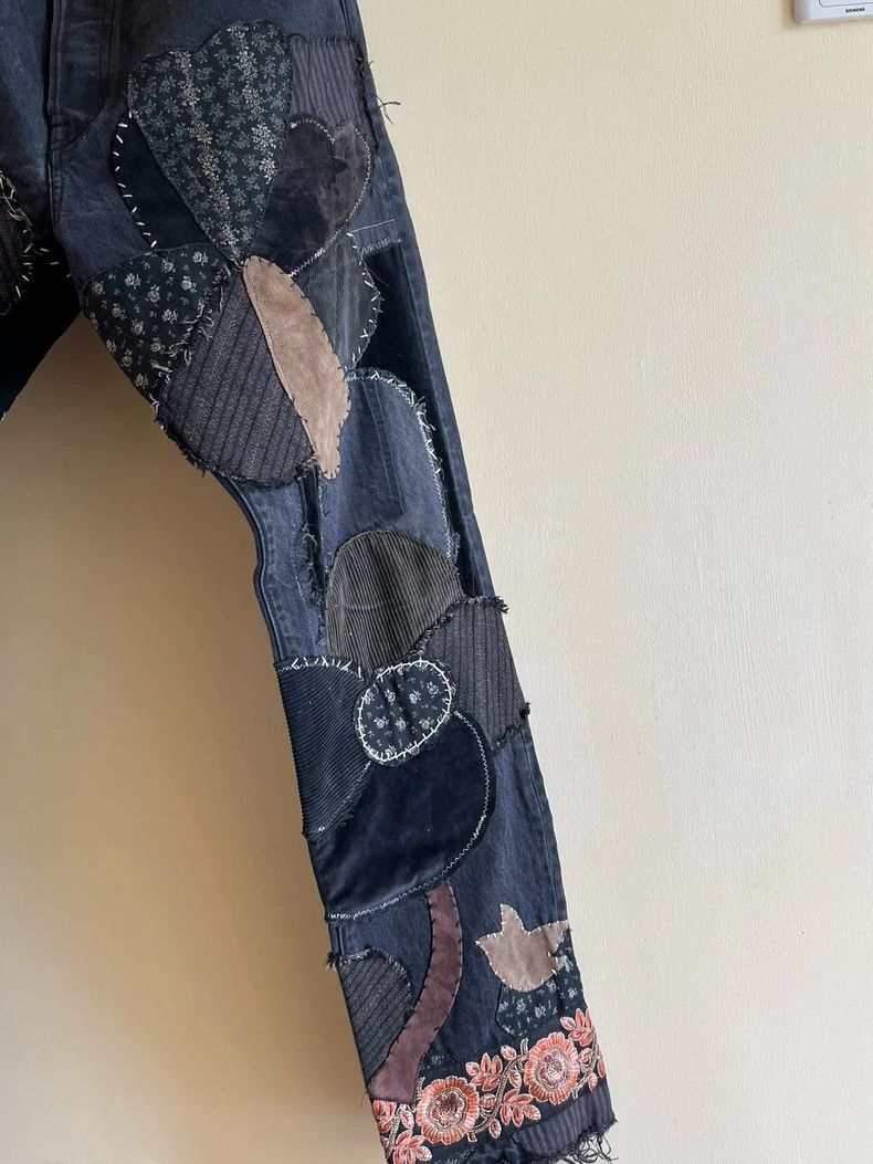 Kapital KAPITAL Patchwork Denim Jeans Size US 34 / EU 50 - 6 Thumbnail