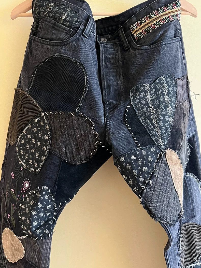 Kapital KAPITAL Patchwork Denim Jeans Size US 34 / EU 50 - 2 Thumbnail