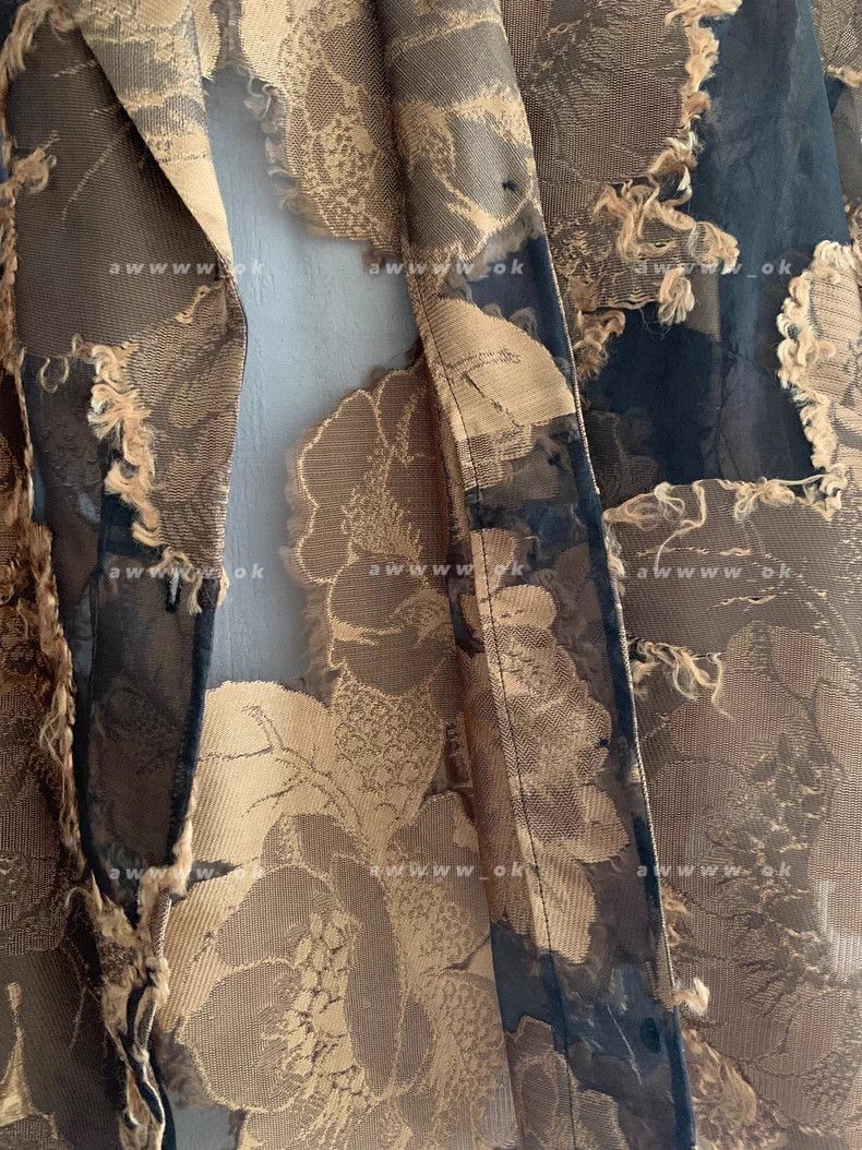 Dries Van Noten Dries Van Noten Brocade Sheer Shirt Size US S / EU 44-46 / 1 - 6 Thumbnail