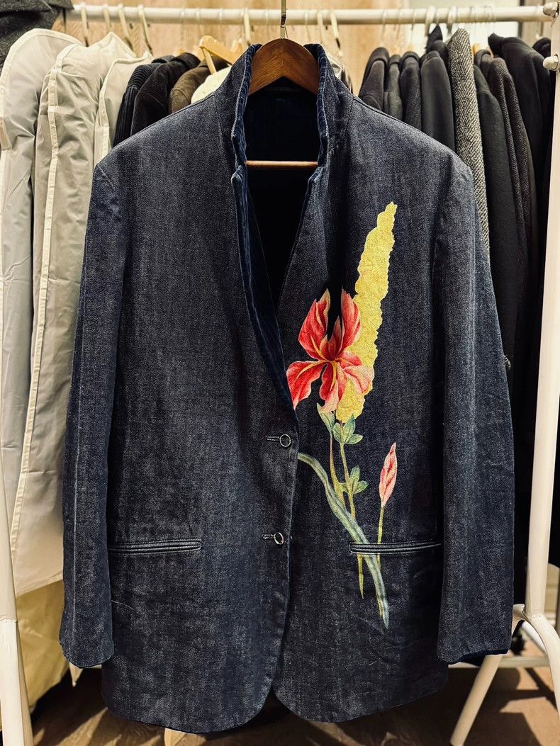 Yohji Yamamoto Yohji Yamamoto 02AW Denim Jacket Size US S / EU 44-46 / 1 - 2 Thumbnail