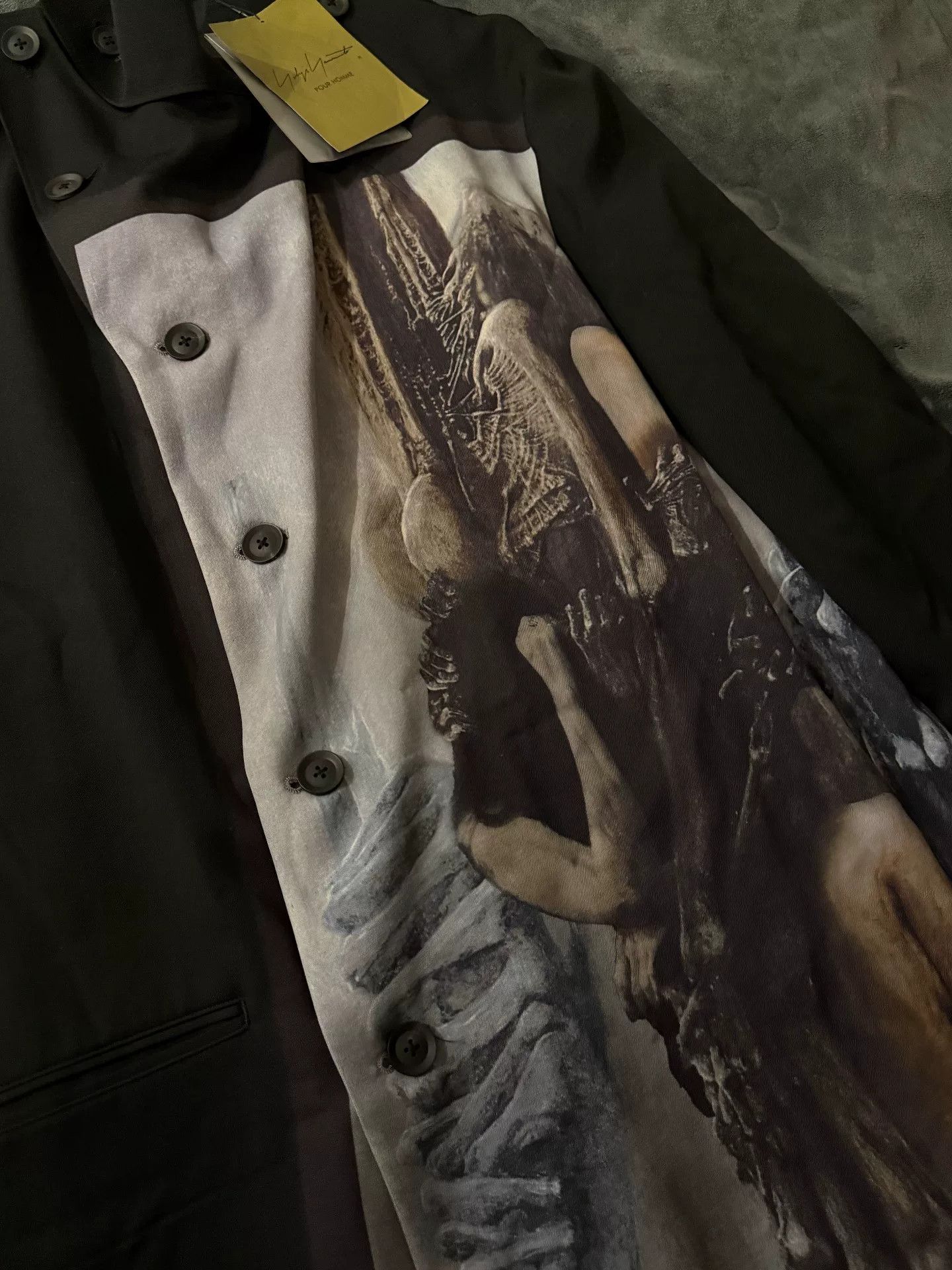 Yohji Yamamoto Yohji Yamamoto Wool Art Print Coat Size US S / EU 44-46 / 1 - 2 Thumbnail