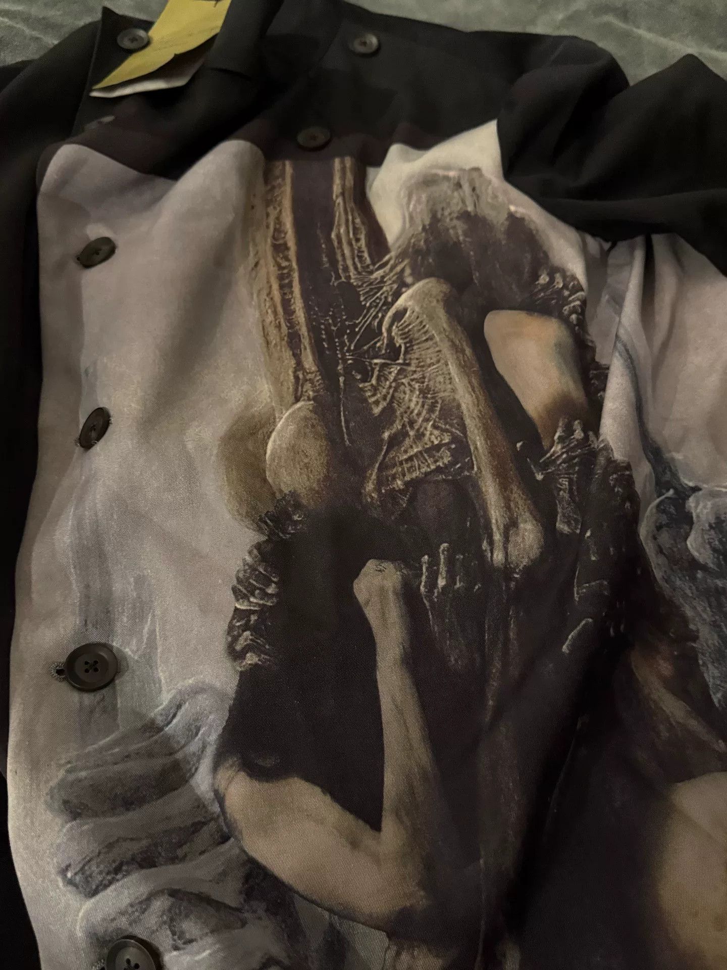 Yohji Yamamoto Yohji Yamamoto Wool Art Print Coat Size US S / EU 44-46 / 1 - 4 Thumbnail