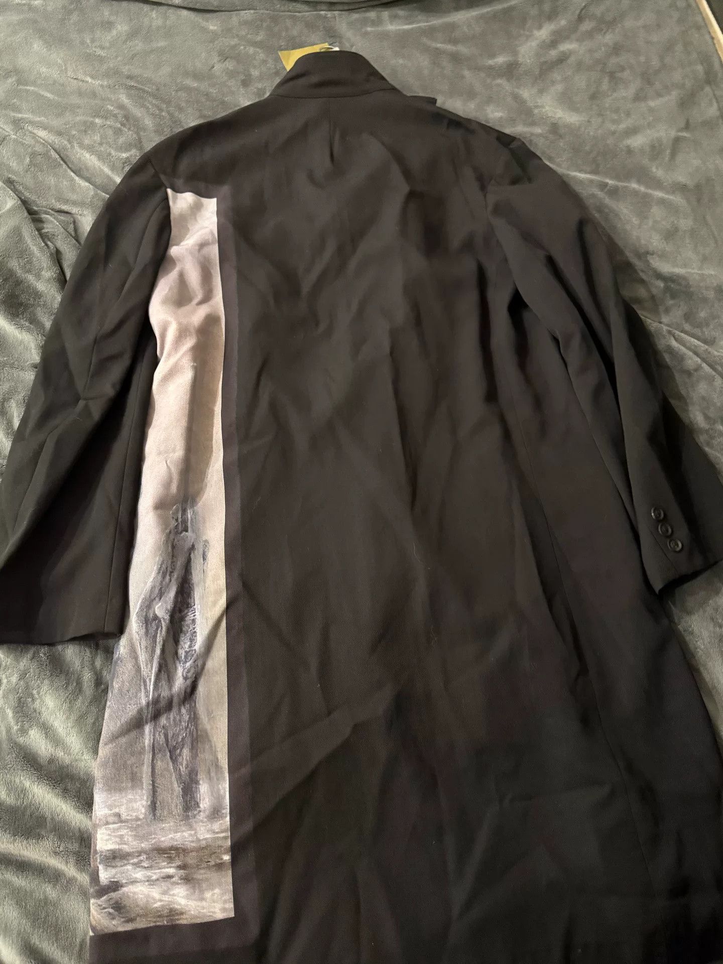 Yohji Yamamoto Yohji Yamamoto Wool Art Print Coat Size US S / EU 44-46 / 1 - 5 Thumbnail