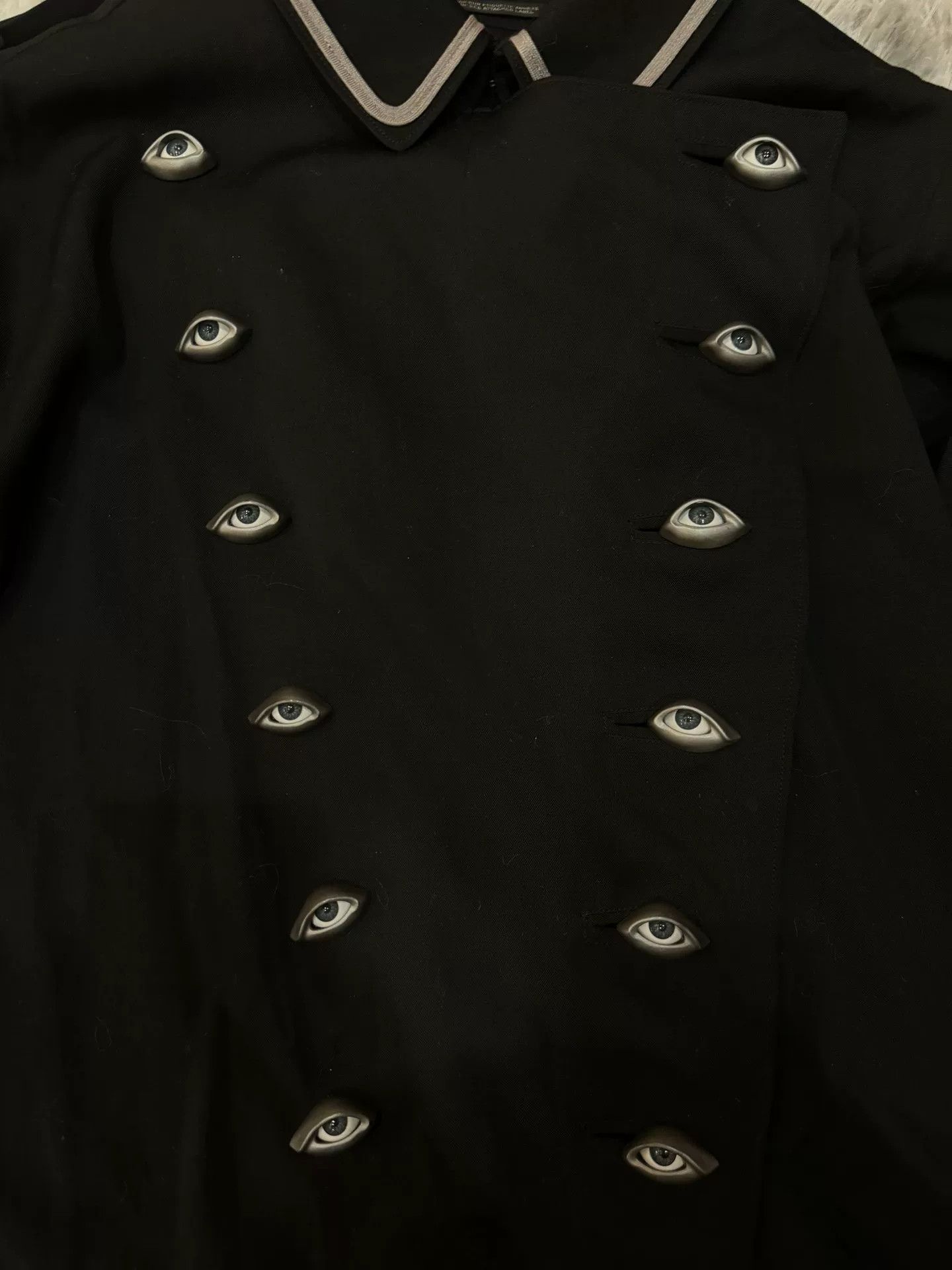 Yohji Yamamoto Yohji Yamamoto Eye Embroidery Coat Size US S / EU 44-46 / 1 - 2 Thumbnail