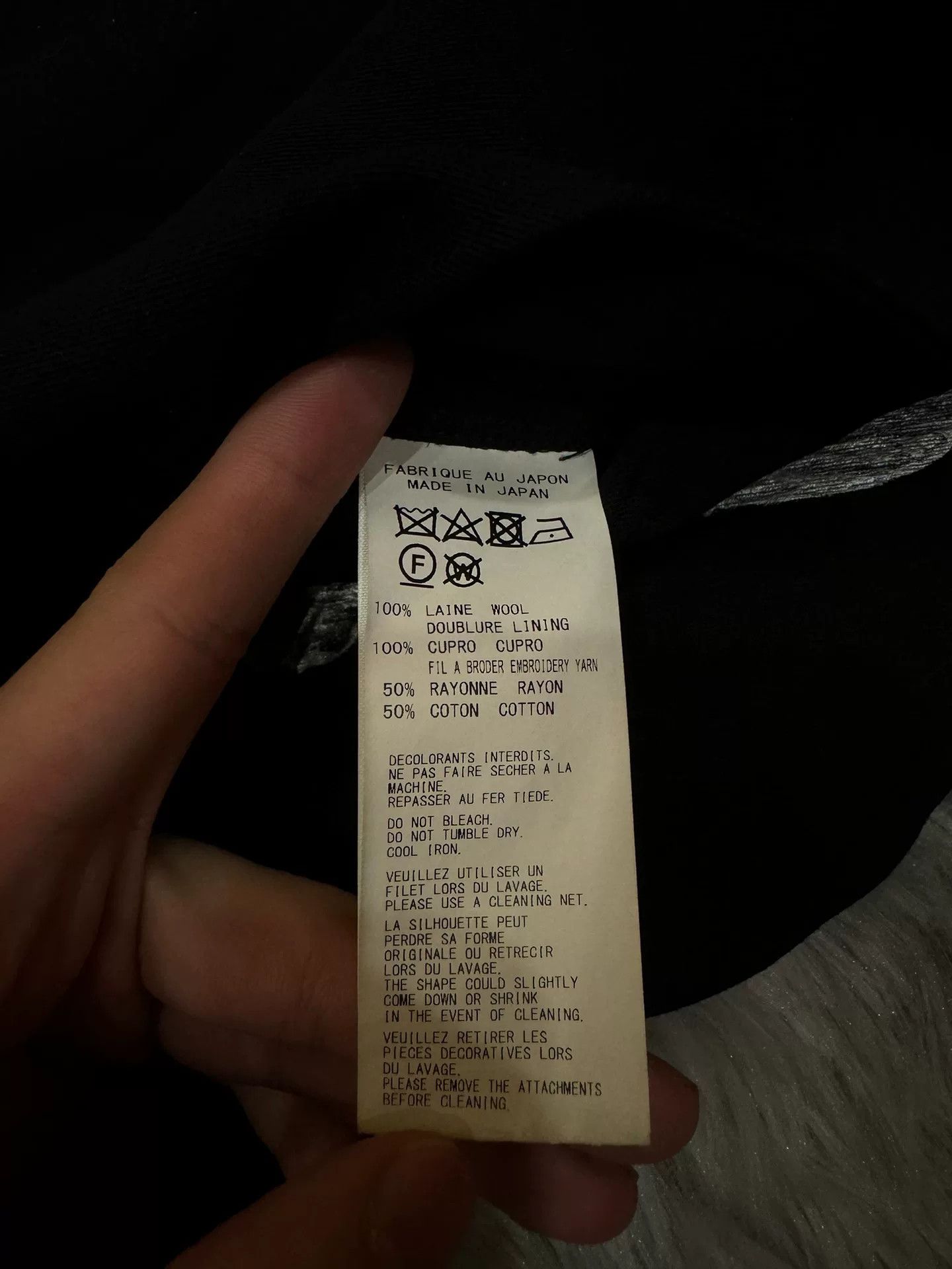 Yohji Yamamoto Yohji Yamamoto Eye Embroidery Coat Size US S / EU 44-46 / 1 - 4 Thumbnail