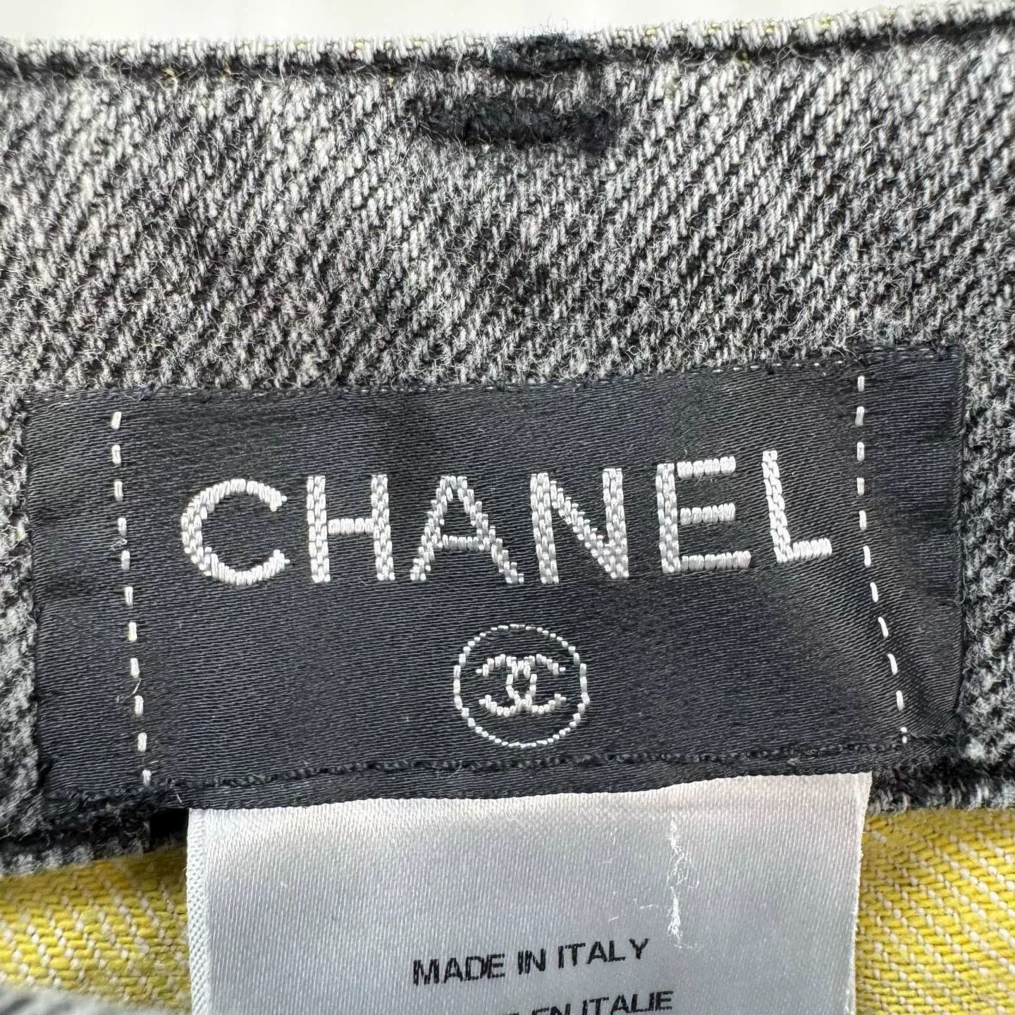 Chanel Chanel Daisy Logo Embroidered Denim Pants Size US 34 / EU 50 - 6 Thumbnail