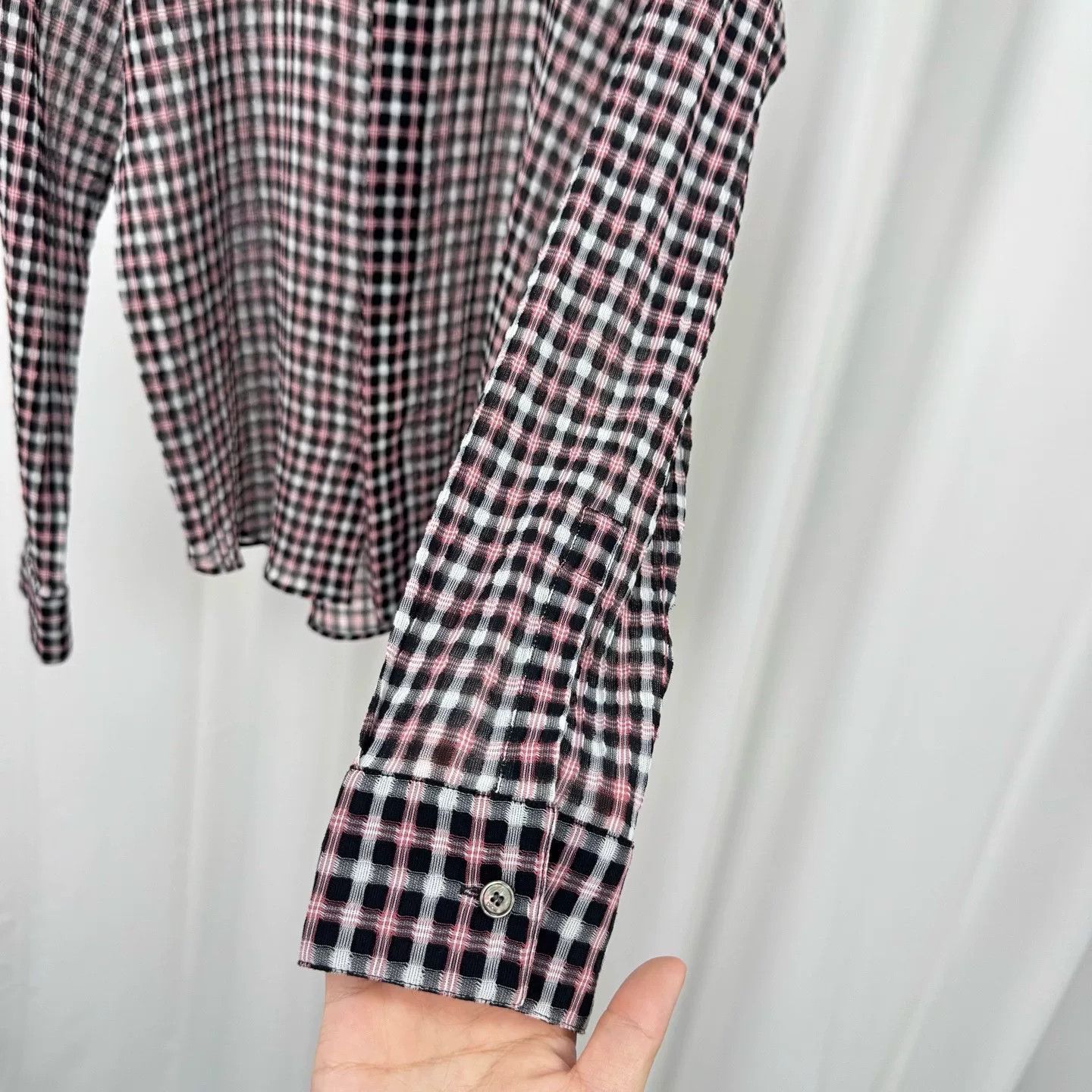 Dior Dior Checker Long Sleeve Shirt Size 41 Size US M / EU 48-50 / 2 - 4 Thumbnail