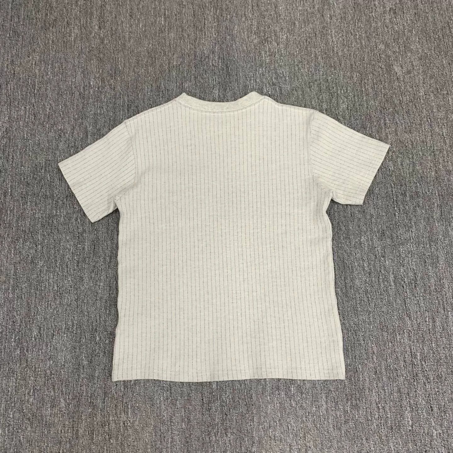 Dior grey striped pocket logo t-shirt Size US M / EU 48-50 / 2 - 2 Thumbnail