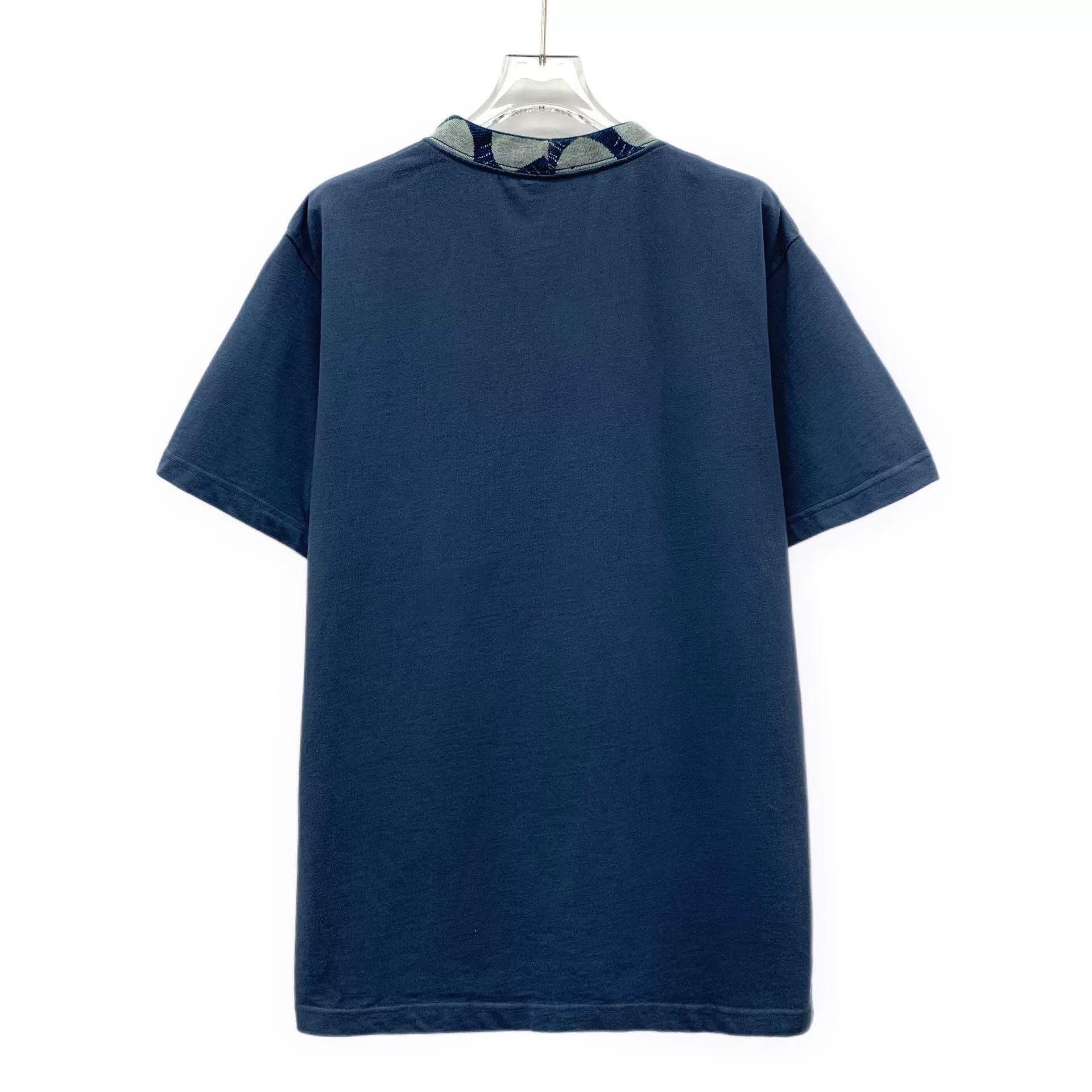 Dior dior blue pocket logo embroidered t-shirt Size US S / EU 44-46 / 1 - 2 Thumbnail