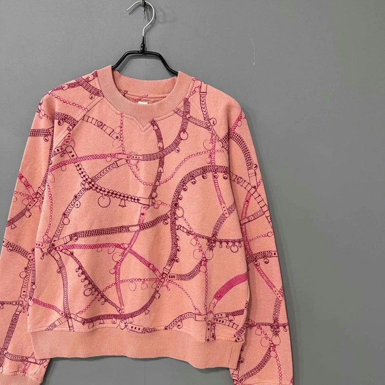 Hermes Hermes Ribbed Crewneck Print Sweater Size US XL / EU 56 / 4 - 2 Thumbnail