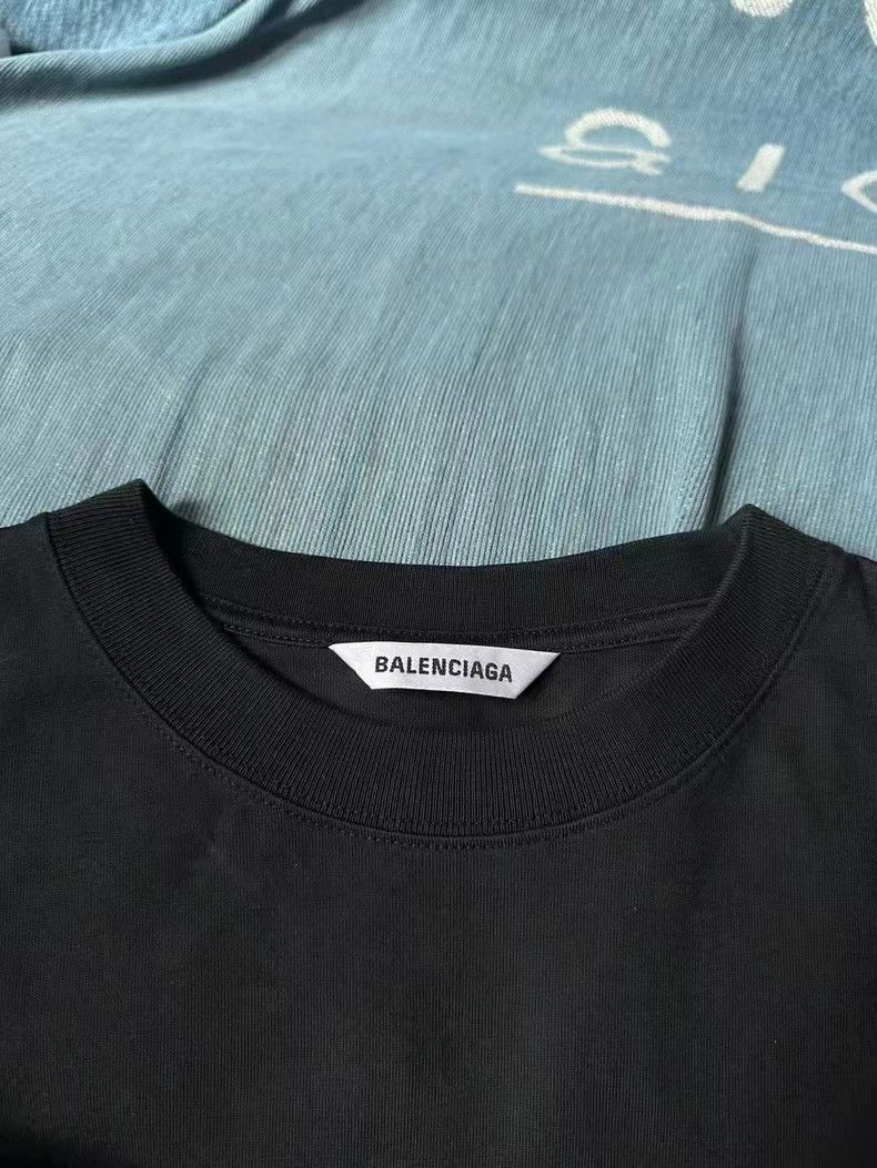Balenciaga Balenciaga Black Double B Embroidered Tee Size US S / EU 44-46 / 1 - 2 Thumbnail