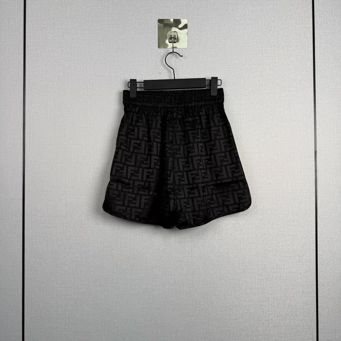 Fendi Fendi Monogram Black Pattern Shorts Size US 26 / EU 42 - 2 Thumbnail