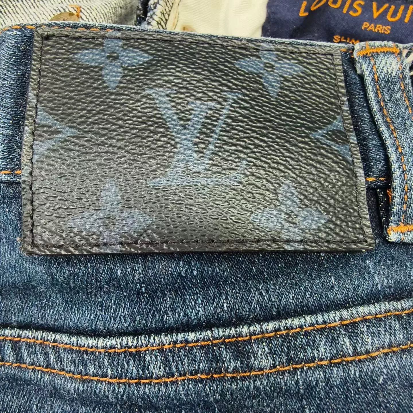 Louis Vuitton Louis Vuitton Logo Denim Jeans Size US 30 / EU 46 - 6 Thumbnail