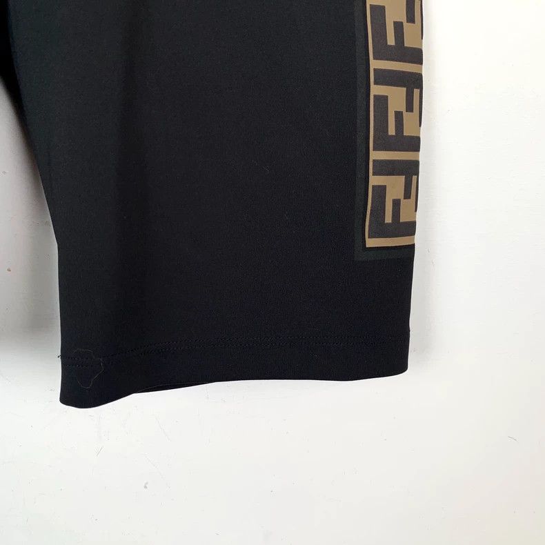 Fendi Fendi Black Side Logo Casual Shorts Size US 38 / EU 54 - 4 Thumbnail