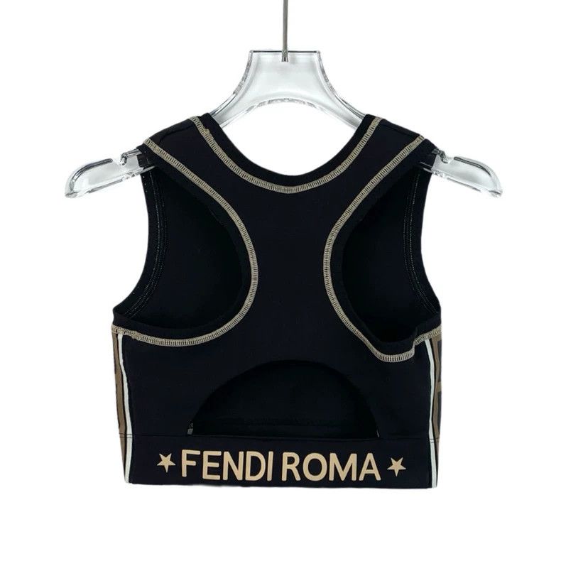 Fendi Fendi Colorblock Logo Sleeveless Tank Size US S / EU 44-46 / 1 - 2 Thumbnail