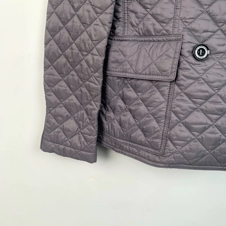 Burberry Burberry Brit Gray Quilted Cotton Coat Size US S / EU 44-46 / 1 - 4 Thumbnail