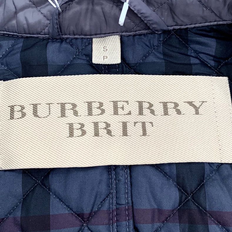 Burberry Burberry Brit Gray Quilted Cotton Coat Size US S / EU 44-46 / 1 - 5 Thumbnail