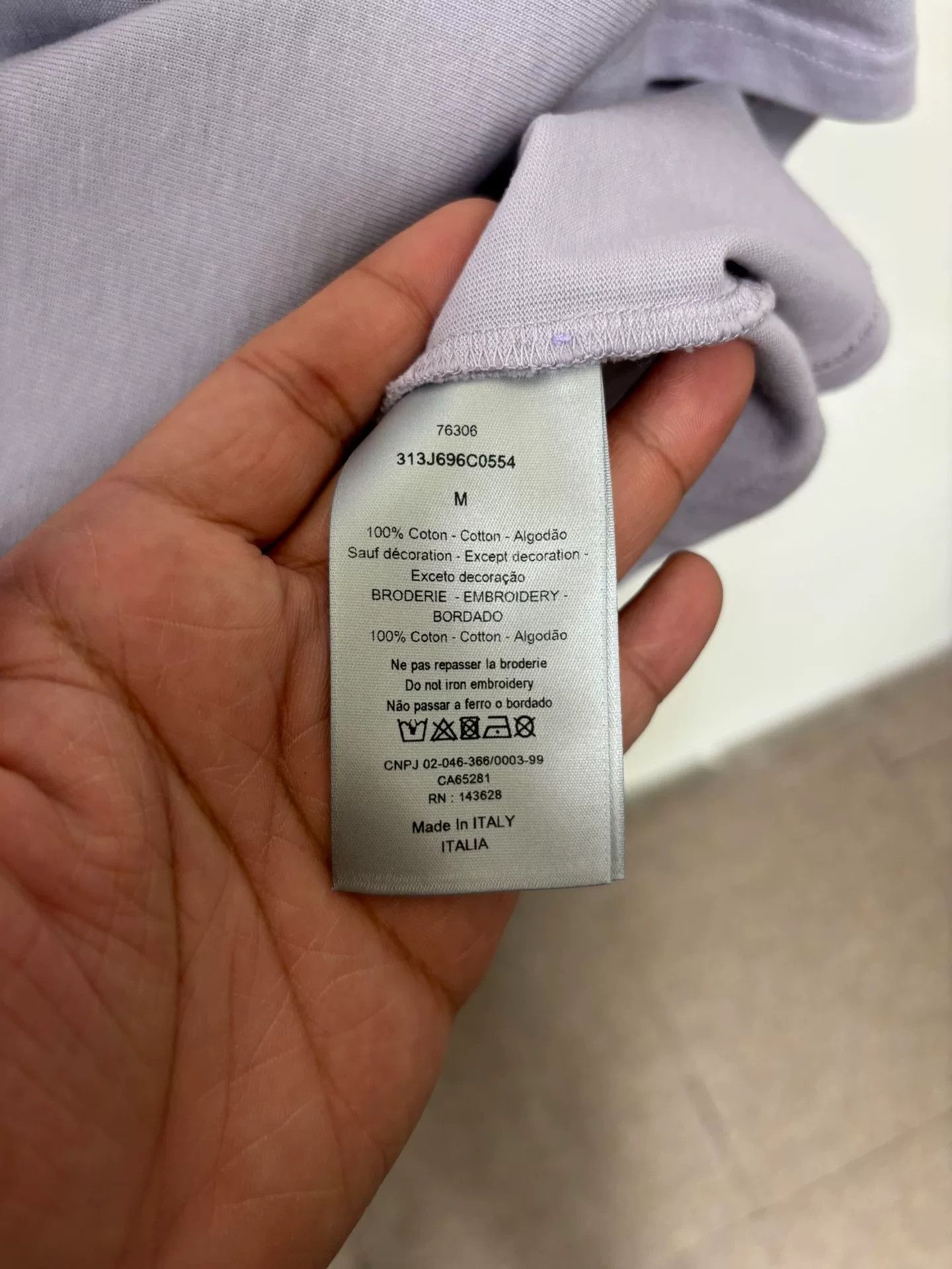 Dior dior lavender short sleeve logo t-shirt Size US M / EU 48-50 / 2 - 4 Thumbnail