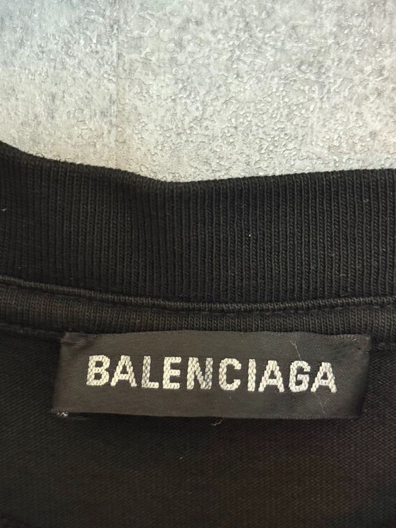 Balenciaga Balenciaga Black Logo Short Sleeve Tee Size US S / EU 44-46 / 1 - 3 Thumbnail