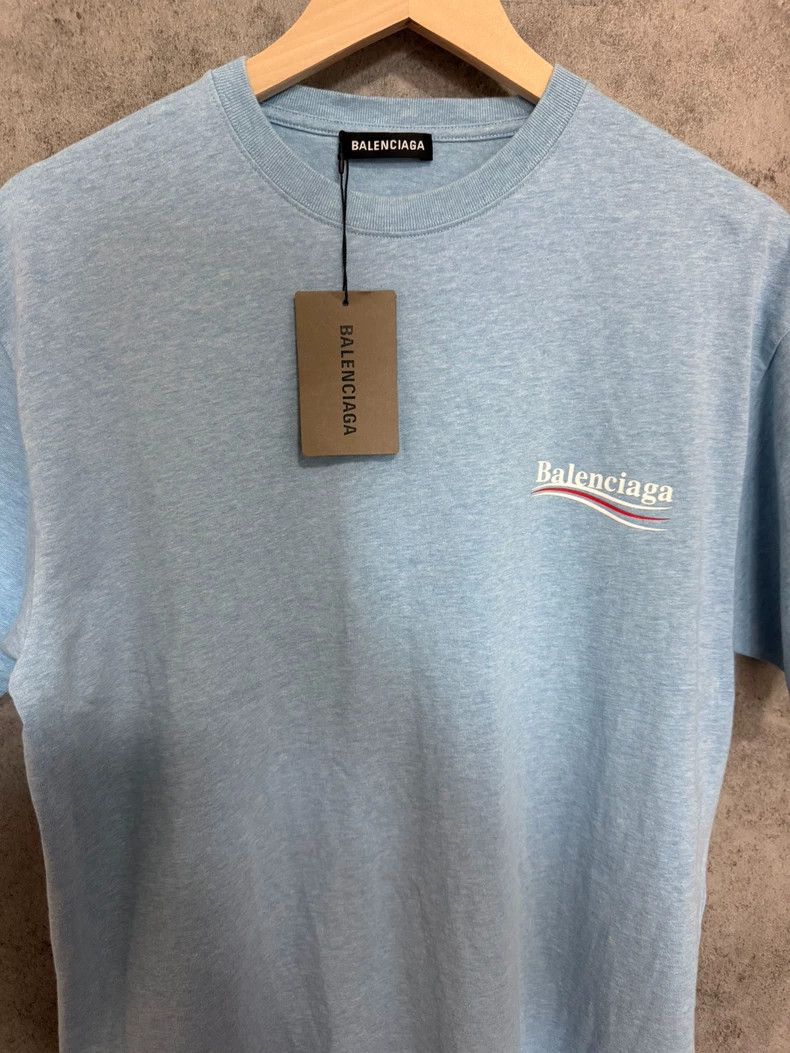 Balenciaga Balenciaga Blue Coke Print Short Sleeve Size US XS / EU 42 / 0 - 2 Thumbnail