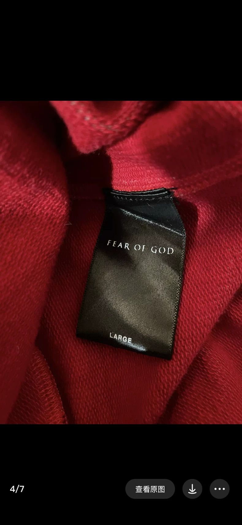 Fear of God Fear of God Red Plaid Hoodie L Size US L / EU 52-54 / 3 - 4 Thumbnail