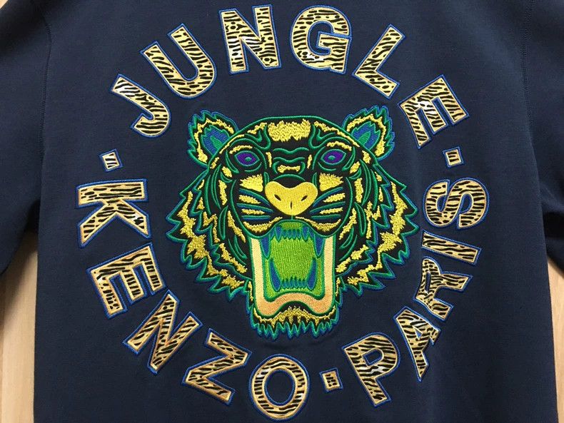 Kenzo KENZO Men's Blue Sweatshirt Jacket Size US L / EU 52-54 / 3 - 2 Thumbnail