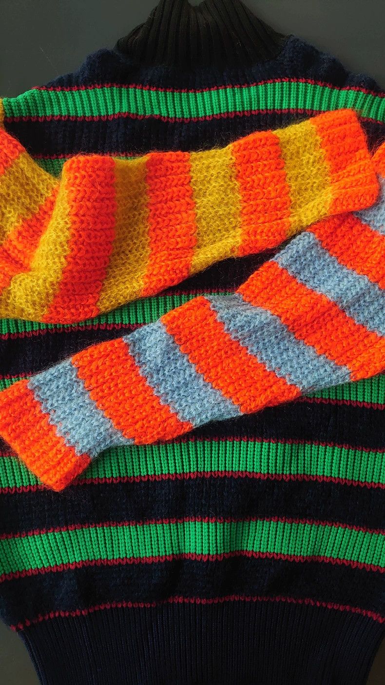 Kenzo Kenzo Striped Turtleneck Sweater Size US S / EU 44-46 / 1 - 7 Thumbnail
