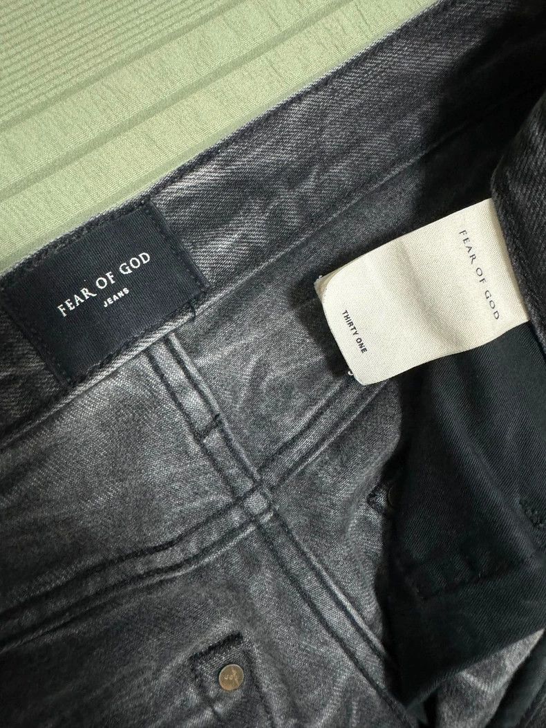 Fear of God Fearofgod 5th Black Water Ripple Jeans Size US 31 - 4 Thumbnail