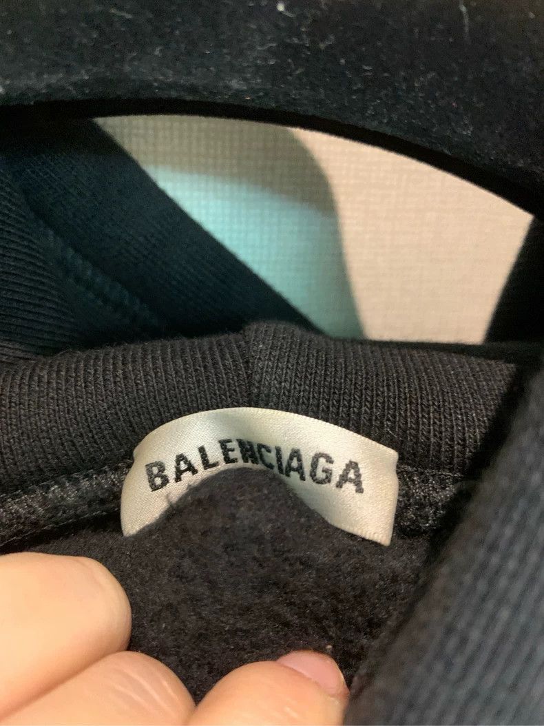 Balenciaga Balenciaga Green Band Black Hoodie XS Size US XS / EU 42 / 0 - 6 Thumbnail