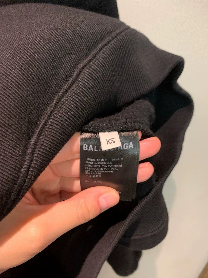 Balenciaga Balenciaga Green Band Black Hoodie XS Size US XS / EU 42 / 0 - 7 Thumbnail