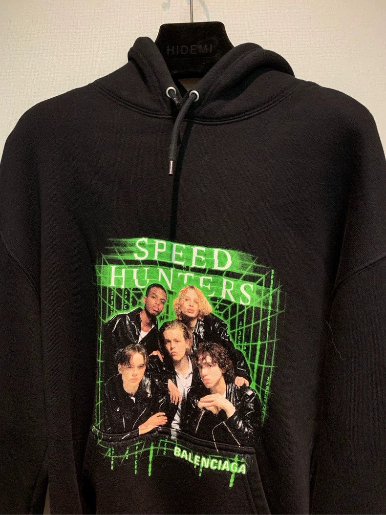 Balenciaga Balenciaga Green Band Black Hoodie XS Size US XS / EU 42 / 0 - 3 Thumbnail