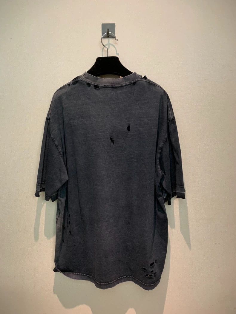 Balenciaga Balenciaga Distressed Double B Logo Tee Size US M / EU 48-50 / 2 - 2 Thumbnail