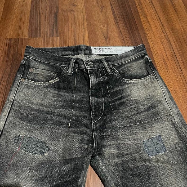 Neighborhood NEIGHBORHOOD 15AW Distressed Denim Jeans Size US 26 / EU 42 - 3 Thumbnail