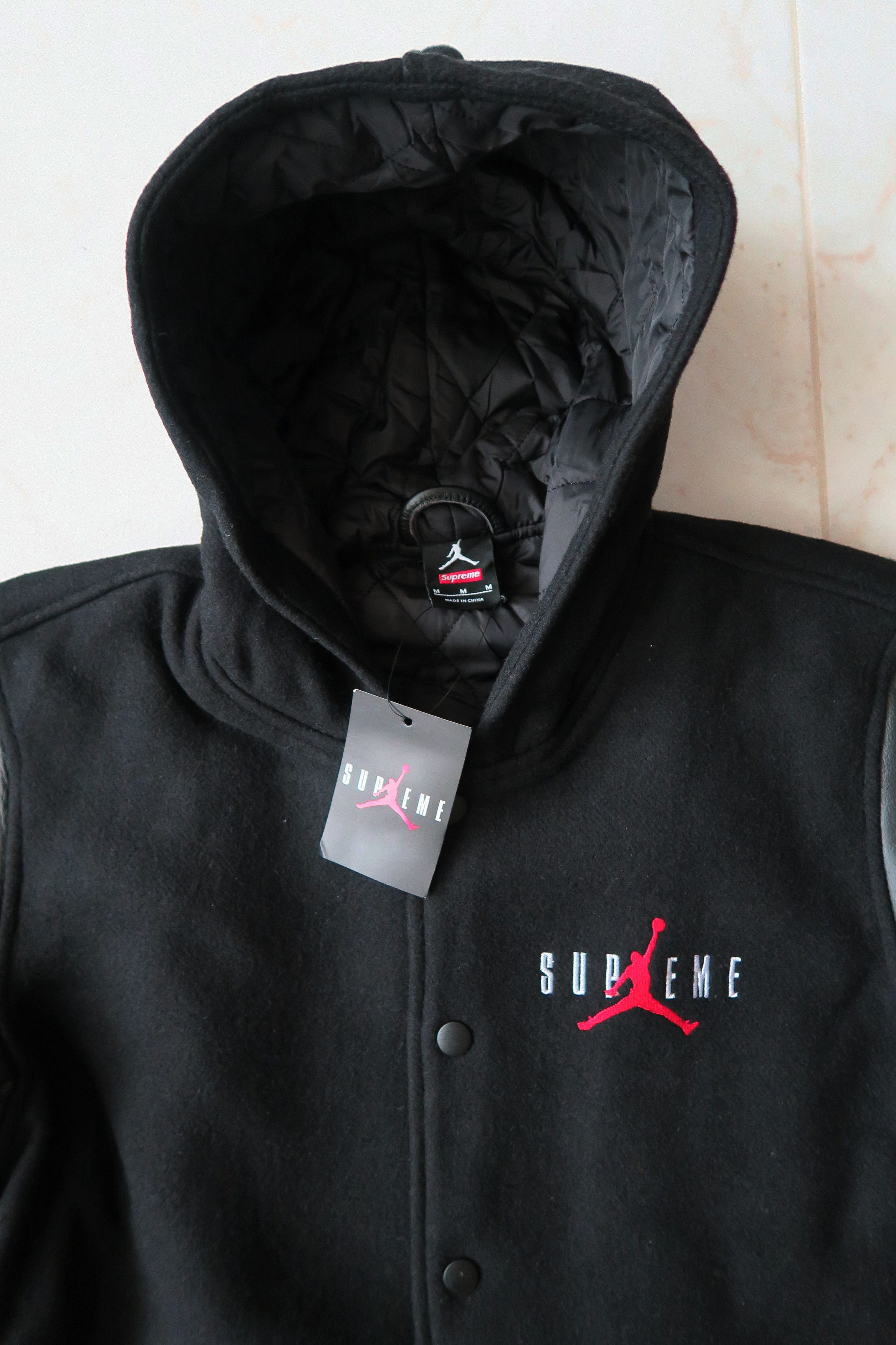 Jordan Brand × Supreme Supreme X Jordan Hooded Varsity Jordan Brand × Supreme Supreme X Jordan Hooded Varsity