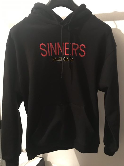 Hoodie best sale sinners balenciaga