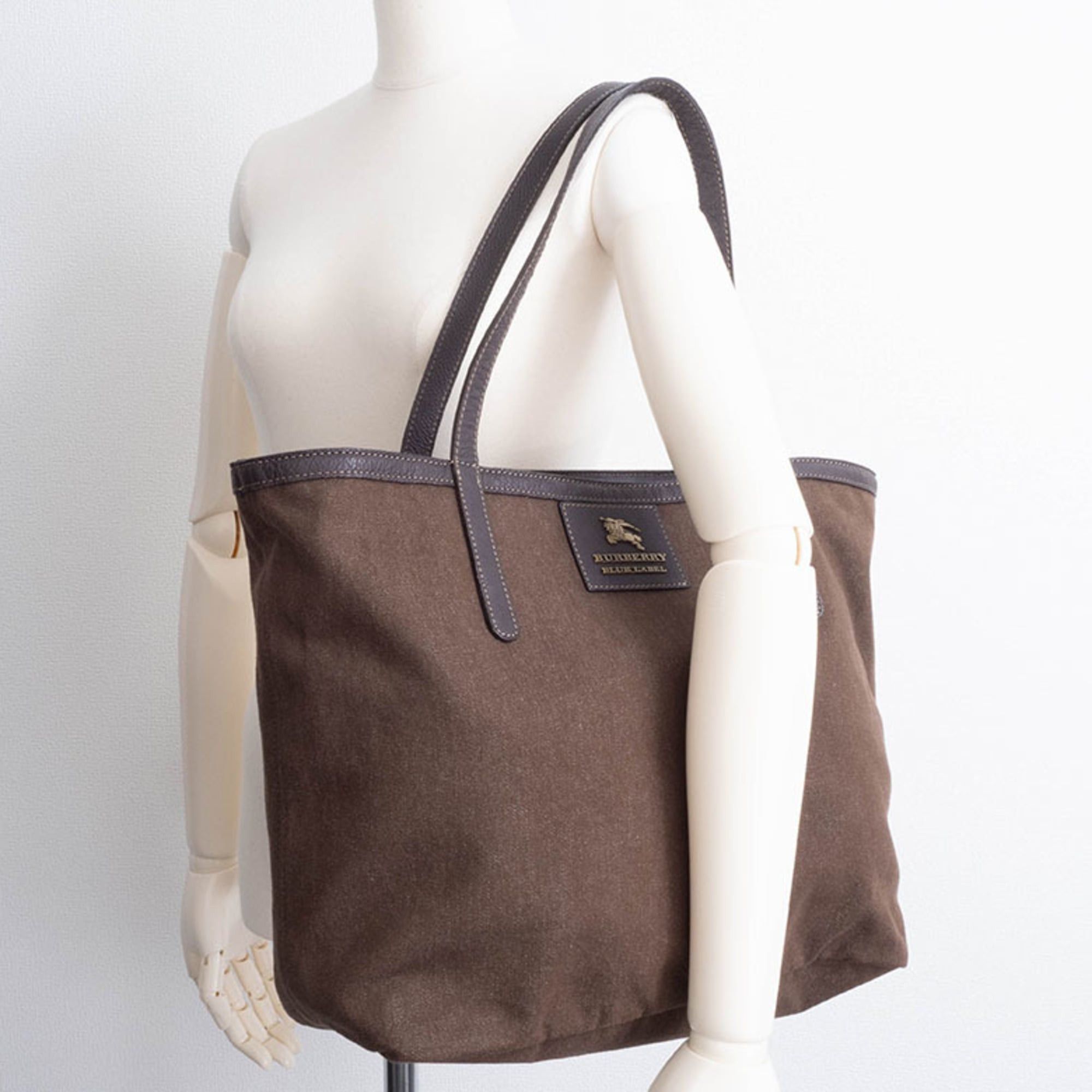 Burberry Burberry Reversible Tote Bag Canvas Brown | Multicolor Women's Blue Label Size ONE SIZE - 19 Thumbnail